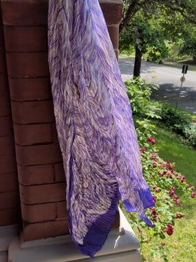 Missoni Lightweight Purple Multi-Color Scarf